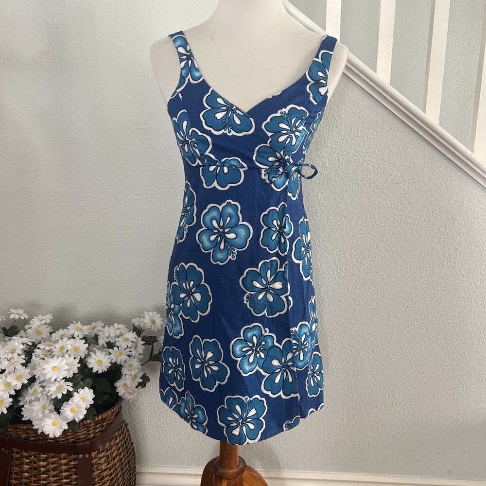 Vtg Hilo Hattie Womens Floral Baby Doll Mini Dress Sz Jrs 5 Beach Coconut Hawaii